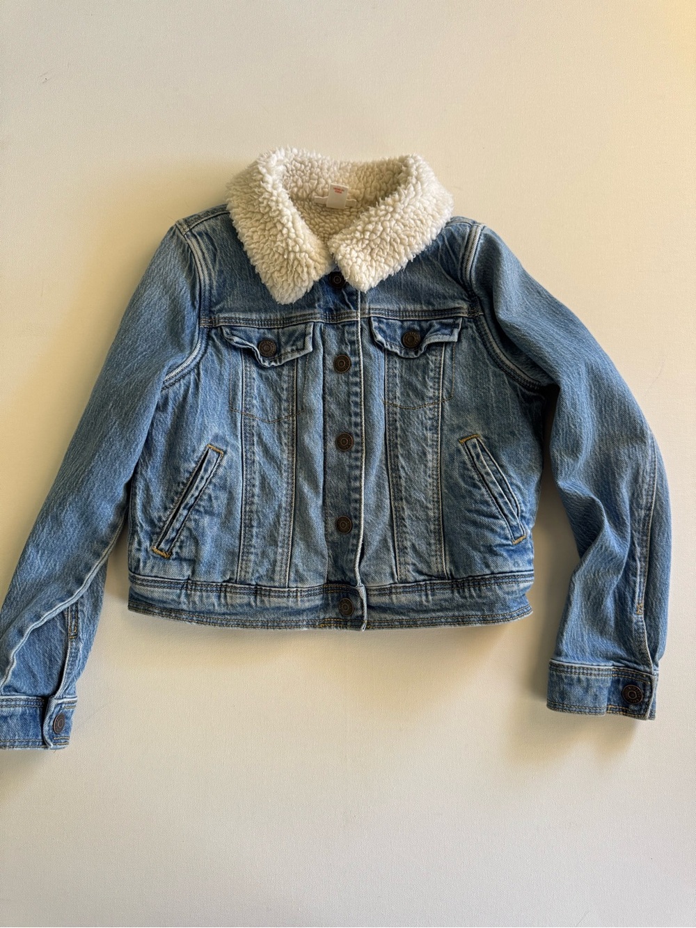 ✨Kids Cat & Jack Blue Denim Sherpa-Lined Jacket [7/8]✨